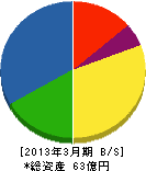 清田軌道工業 貸借対照表 2013年3月期 清田軌道工業 貸借対照表 2013年3月期