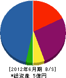 鳥居材木店 貸借対照表 2012年6月期 鳥居材木店 貸借対照表 2012年6月期