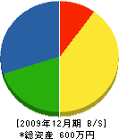 大橋工事 貸借対照表 2009年12月期 大橋工事 貸借対照表 2009年12月期