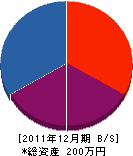 山口建築設計 貸借対照表 2011年12月期 山口建築設計 貸借対照表 2011年12月期