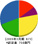 東電工業 貸借対照表 2009年3月期 東電工業 貸借対照表 2009年3月期