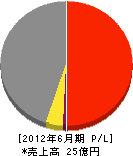 西野建設工業 損益計算書 2012年6月期 西野建設工業 損益計算書 2012年6月期