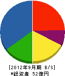 松村電機製作所 貸借対照表 2012年9月期 松村電機製作所 貸借対照表 2012年9月期