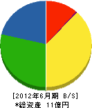 協和産業 貸借対照表 2012年6月期 協和産業 貸借対照表 2012年6月期
