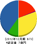 阿部電業社 貸借対照表 2012年12月期 阿部電業社 貸借対照表 2012年12月期