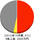 山昭 損益計算書 2012年10月期 山昭 損益計算書 2012年10月期