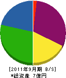 エヌケイケイ 貸借対照表 2011年9月期 エヌケイケイ 貸借対照表 2011年9月期