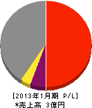 山之内組 損益計算書 2013年1月期 山之内組 損益計算書 2013年1月期