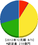 デンロコーポレーション 貸借対照表 2012年12月期 デンロコーポレーション 貸借対照表 2012年12月期