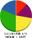 エヌ・ティ・ティ・データ 貸借対照表 2012年3月期 エヌ・ティ・ティ・データ 貸借対照表 2012年3月期