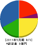 小林建設 貸借対照表 2011年5月期 小林建設 貸借対照表 2011年5月期