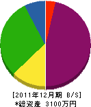 笠島造園 貸借対照表 2011年12月期 笠島造園 貸借対照表 2011年12月期