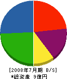 川島組 貸借対照表 2008年7月期 川島組 貸借対照表 2008年7月期