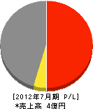 *野商店 損益計算書 2012年7月期 *野商店 損益計算書 2012年7月期