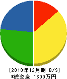 大山組建設 貸借対照表 2010年12月期 大山組建設 貸借対照表 2010年12月期