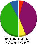 辰野 貸借対照表 2011年3月期 辰野 貸借対照表 2011年3月期