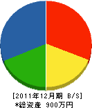 村上正治 貸借対照表 2011年12月期 村上正治 貸借対照表 2011年12月期