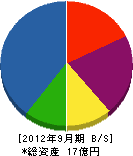 藤倉電気工業 貸借対照表 2012年9月期 藤倉電気工業 貸借対照表 2012年9月期