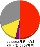 きだ塗装 損益計算書 2013年2月期 きだ塗装 損益計算書 2013年2月期