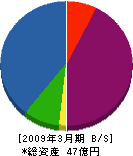下村産業 貸借対照表 2009年3月期 下村産業 貸借対照表 2009年3月期