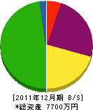 松石園 貸借対照表 2011年12月期 松石園 貸借対照表 2011年12月期