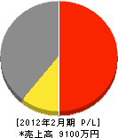 ワタナベ・テクニカル 損益計算書 2012年2月期 ワタナベ・テクニカル 損益計算書 2012年2月期