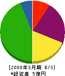 山丸建設 貸借対照表 2008年3月期 山丸建設 貸借対照表 2008年3月期