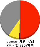 匠建 損益計算書 2008年7月期 匠建 損益計算書 2008年7月期