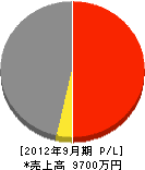 ユウシン 損益計算書 2012年9月期 ユウシン 損益計算書 2012年9月期