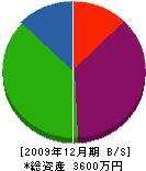 藤原建設 貸借対照表 2009年12月期 藤原建設 貸借対照表 2009年12月期
