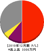 山一工務店 損益計算書 2010年12月期 山一工務店 損益計算書 2010年12月期