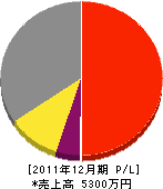 岡﨑重機 損益計算書 2011年12月期 岡﨑重機 損益計算書 2011年12月期