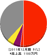 亀山組 損益計算書 2011年12月期 亀山組 損益計算書 2011年12月期