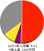 チギラ総合防災 損益計算書 2011年12月期 チギラ総合防災 損益計算書 2011年12月期