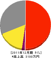 寺下建設 損益計算書 2011年12月期 寺下建設 損益計算書 2011年12月期