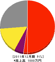 井元塗装 損益計算書 2011年12月期 井元塗装 損益計算書 2011年12月期