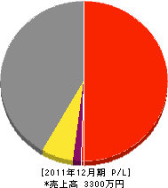 武西建設 損益計算書 2011年12月期 武西建設 損益計算書 2011年12月期
