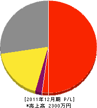 大隅建設 損益計算書 2011年12月期 大隅建設 損益計算書 2011年12月期