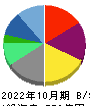 ＧＡ　ｔｅｃｈｎｏｌｏｇｉｅｓ 貸借対照表 2022年10月期