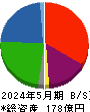 テーオーホールディングス 貸借対照表 2024年5月期