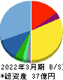 ファブリカホールディングス 貸借対照表 2022年3月期