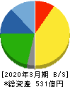 日本ピラー工業 貸借対照表 2020年3月期