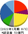 ＺＯＡ 貸借対照表 2022年3月期