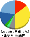 システムズ・デザイン 貸借対照表 2022年3月期