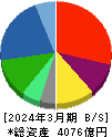 ヤマエグループホールディングス 貸借対照表 2024年3月期