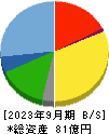 ヴィス 貸借対照表 2023年9月期