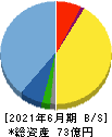 オロ 貸借対照表 2021年6月期