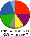 日本軽金属 貸借対照表 2010年3月期