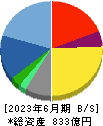 円谷フィールズホールディングス 貸借対照表 2023年6月期