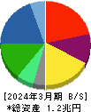 帝人 貸借対照表 2024年3月期